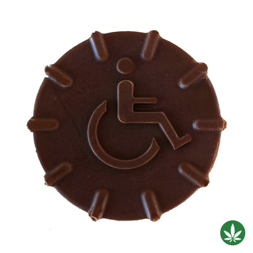 Atomic Wheelchair Chocolate Puck (500mg THC) - Image 2